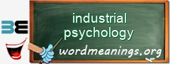 WordMeaning blackboard for industrial psychology